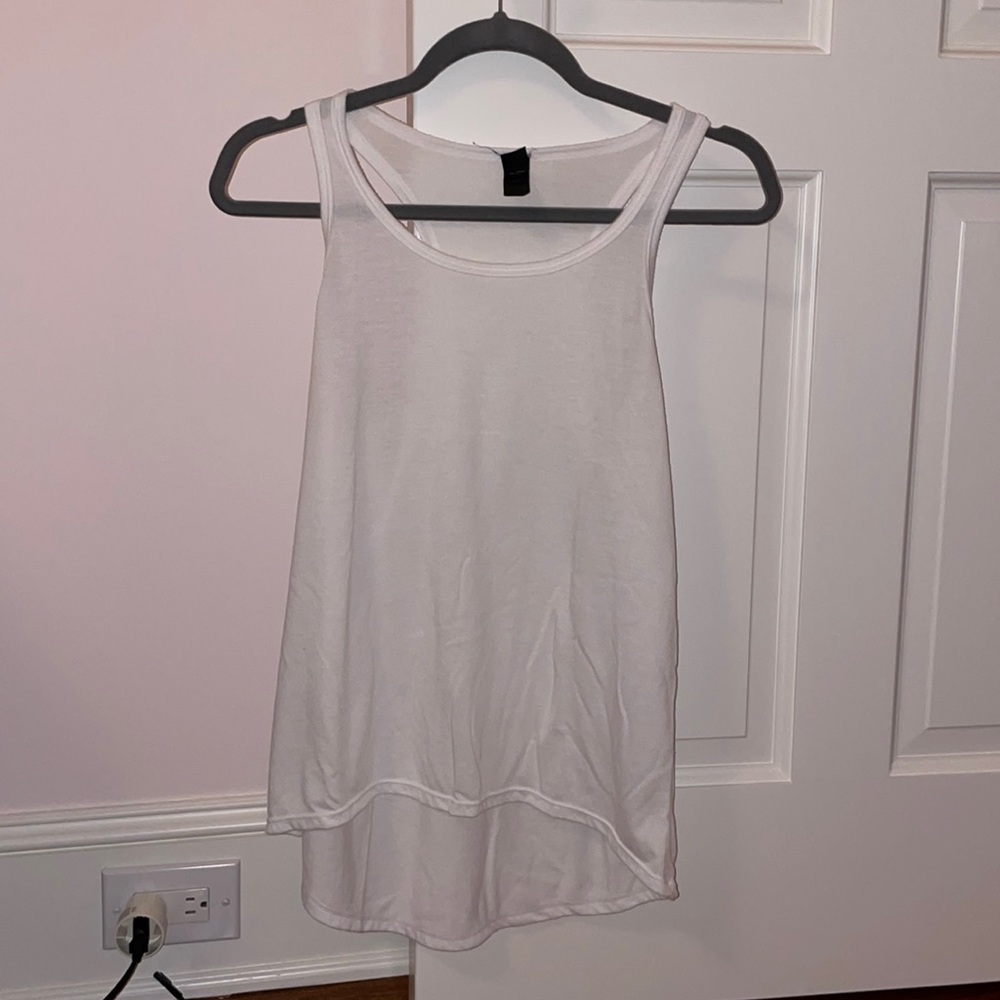 white tank top